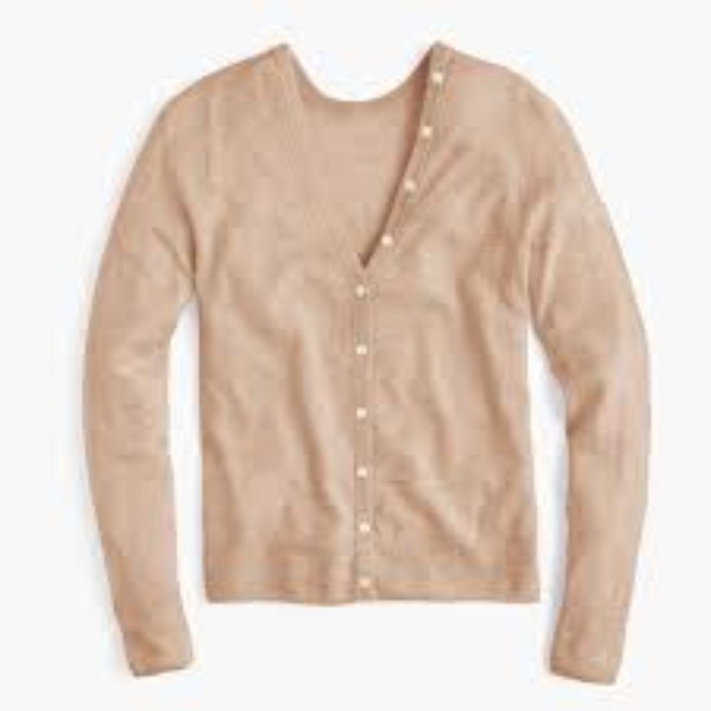 J. Crew Reversible Button-Back Sweater - Picture 5 of 6